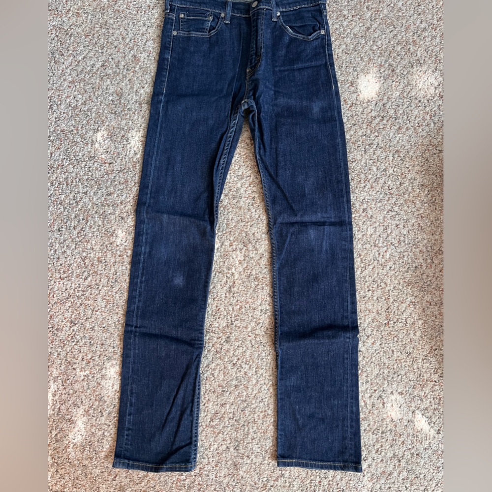 Levi's Men's Slim Straight Jeans - Dark Blue